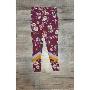 Matilda Jane Women’s Leggings Size Medium Floral Print Stretch Pull On Pants